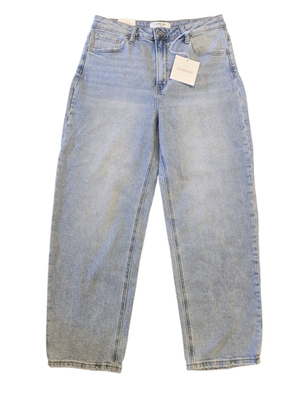 Lovervet by Vervet Light Wash Barrel Leg Jeans NWT 31/13 (SIZE 31)